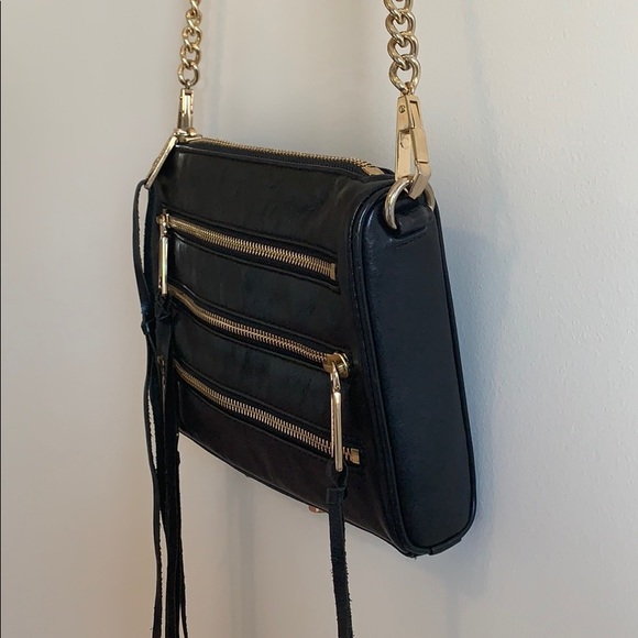 Rebecca Minkoff black mini Mac 5 Zip Crossbody bag - Picture 3 of 8